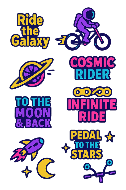kit stickers vélo espace