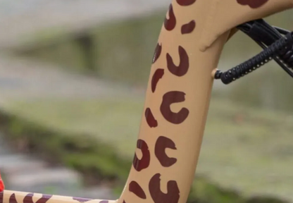 kit stickers vélo léopard