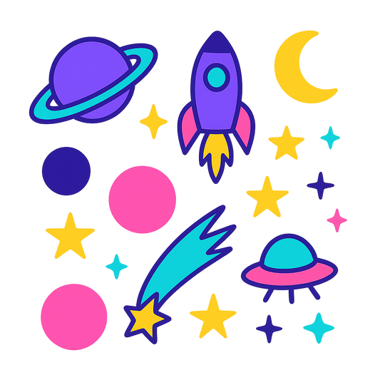 kit stickers vélo espace