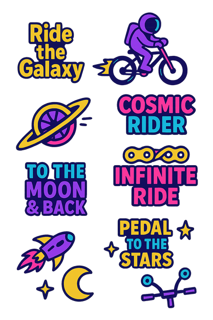 kit stickers vélo espace